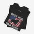 Pug Dad T- Shirt - Pug Shirt for Men - American Flag Pug Tee